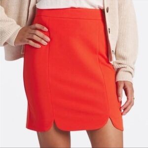 Skies Are Blue Red Pull On Skirt